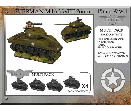 A-32 Sherman M4A3 wet 76mm (4 tanks)