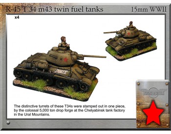 R-45 T-34 m43 twin fuel tanks